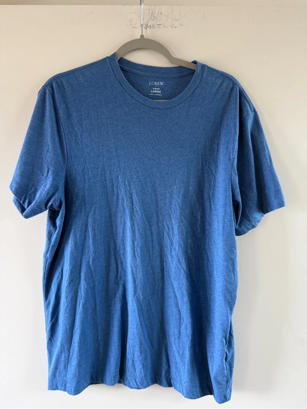 J. Crew Short Sleeve Crewneck Tees — Light Blue, Blue, Gray, Burgundy
